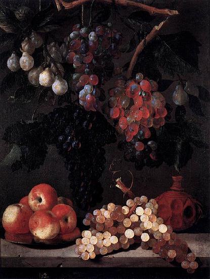 Juan Bautista de Espinosa Bodegon de uvas, manzanas y ciruelas France oil painting art